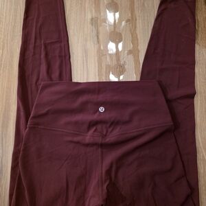 Lululemon Athletica Deep Burgundy Leggings